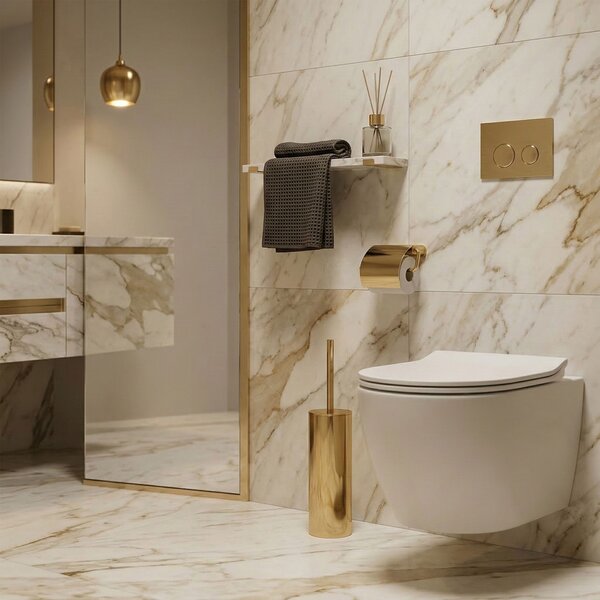 Toilet brush B106 GOLD