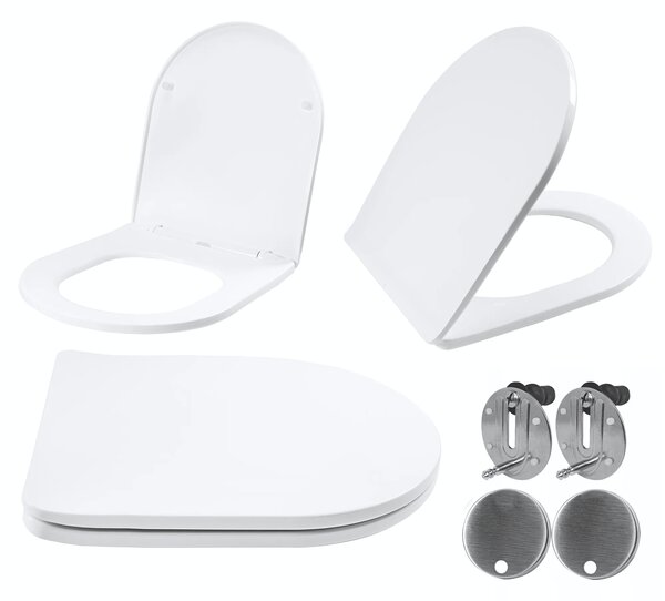 Toilet seat UF FLAT WHITE CARLO