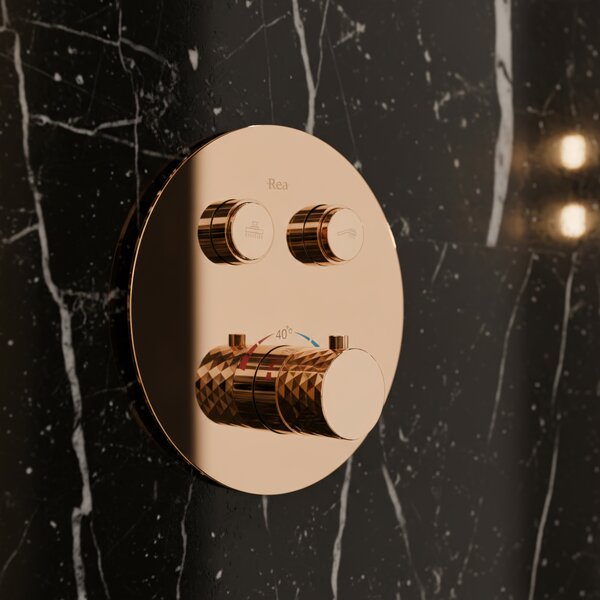 Shower system Rea Lungo Diamond Copper + BOX