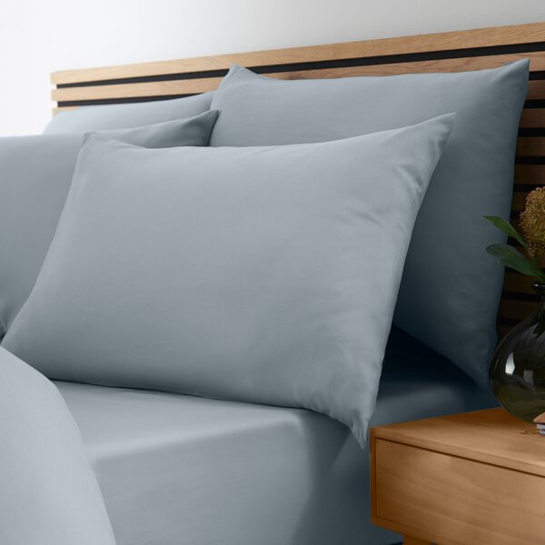 Catherine Lansfield So Soft Non-Iron Bed Linen Fitted Sheet Slate