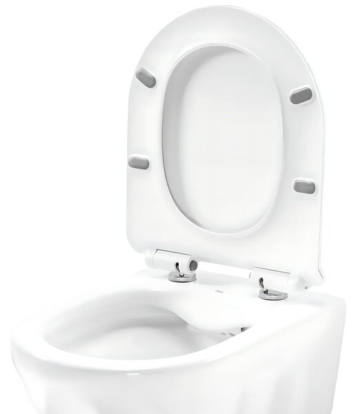 Set Wall-hung toilet bowl REA Gustavo Rimless + Countertop washbasin Maya