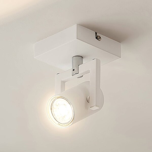 Lindby Noesha spotlight, white, one-bulb
