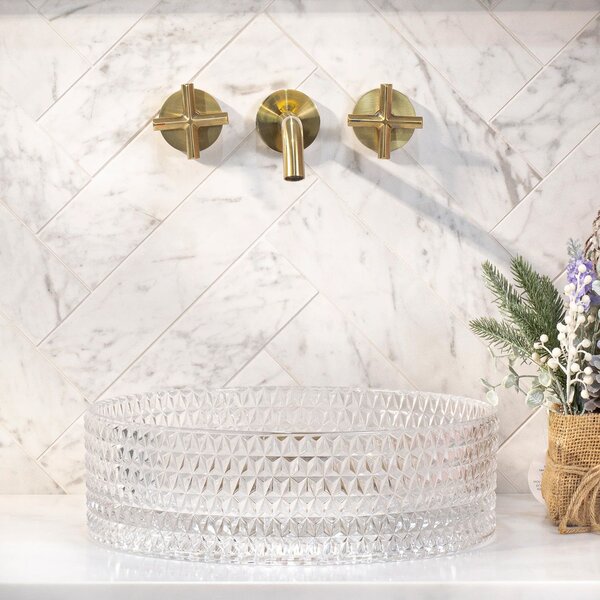 Countertop washbasin Rea Cristal Transparent