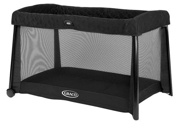 Graco FoldLite LX with Bassinet Travel Cot - Midnight