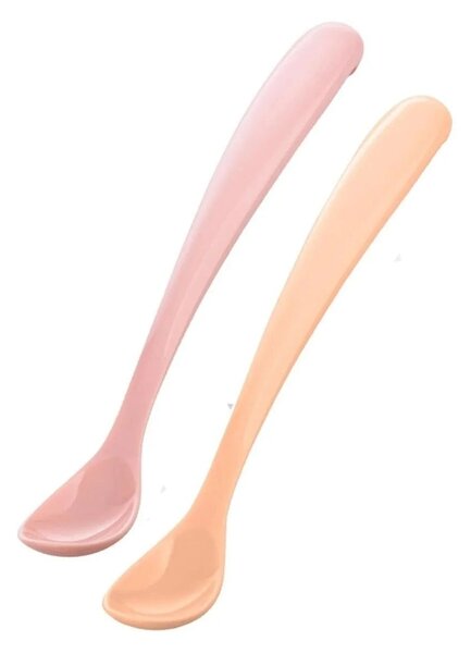 Mamajoo Silicone Spoons with Case Pack of 2 - Powder Pink & Blush