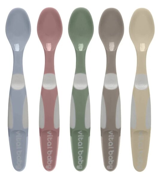 Vital Baby Nourish Start Weaning Spoons Natural Pack of 5