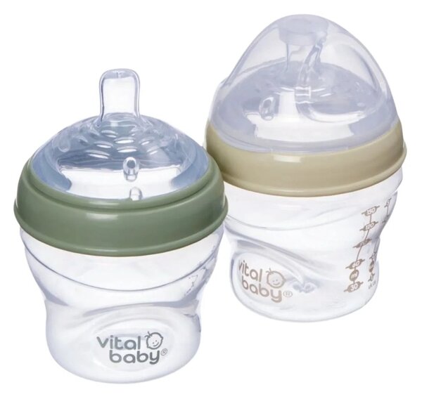 Vital Baby Nurture Breast Like Feeding Bottle 150ml Pack of 2