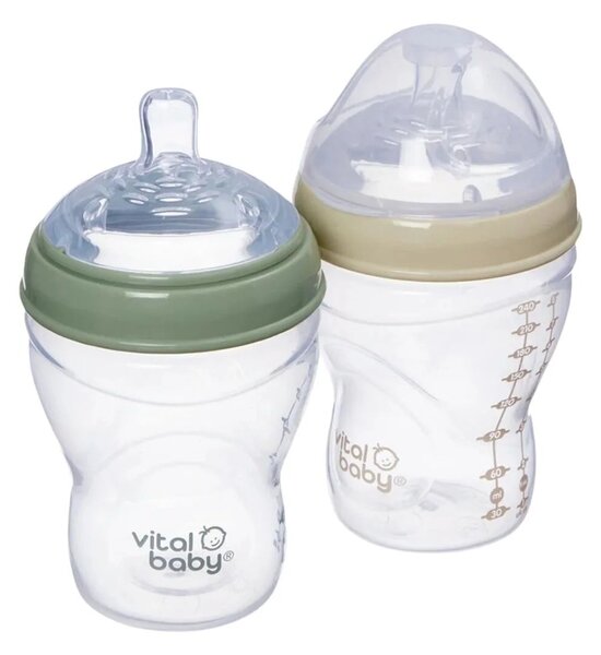 Vital Baby Nurture Breast Like Bottle 240ml Pack of 2