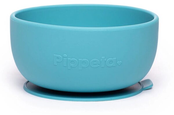 Pippeta Silicone Suction Bowl - Aqua Blue