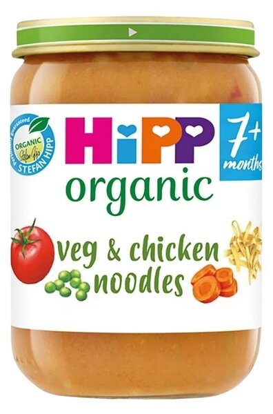 HiPP Organic Vegetables & Chicken Noodles Baby Food Jar 7+ months 190g