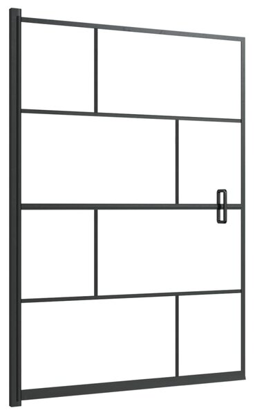 Shower Enclosure ESG 100x140 cm Black