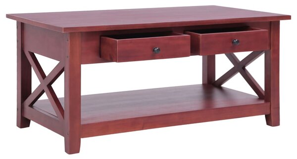 Coffee Table Brown 100x55x46 cm Solid Mahogany Wood