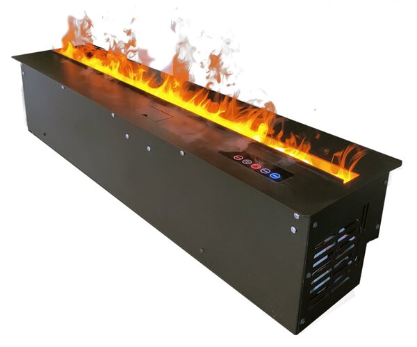 Built-in 3D Electric Fireplace Insert with Water Vapour, LED, with APP, ElectricSun MISTique medium 100 cm