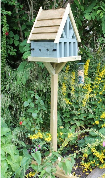 Piercy Wooden Garden Bird Table In Natural