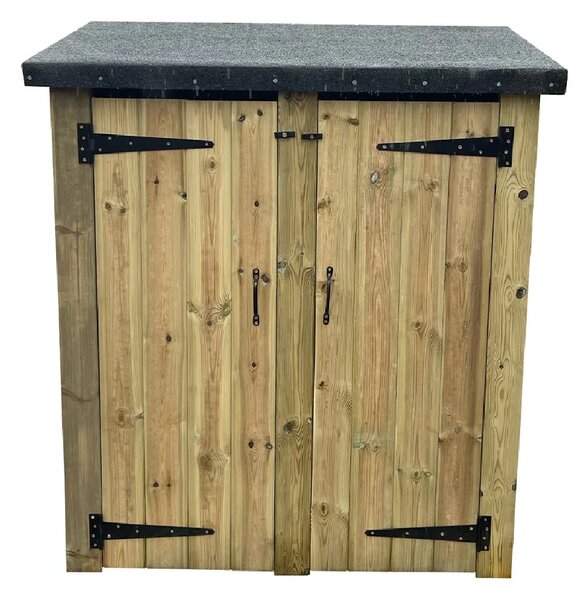 Durango Wooden Garden Double Tool Shed In Natural