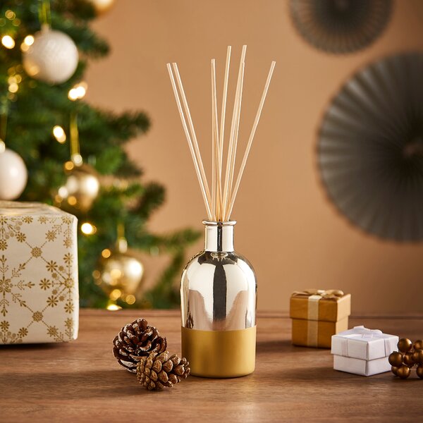 Cinnamon, Nutmeg & Orange Two-Tone Diffuser Gold