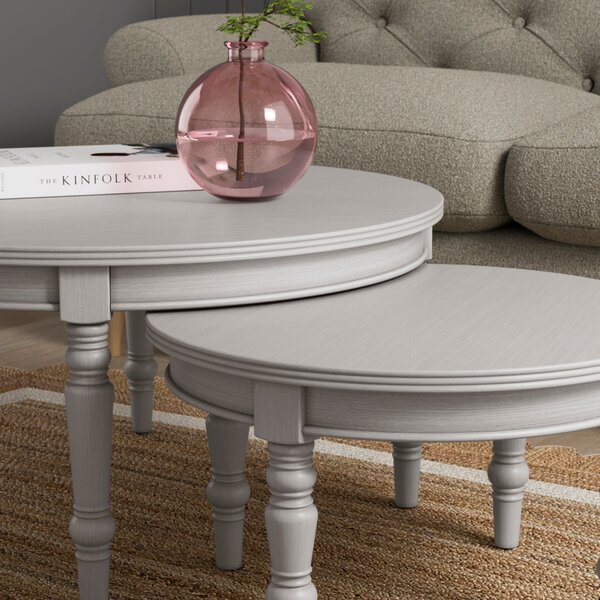 Ariella Coffee Nest of Tables, Warm Stone