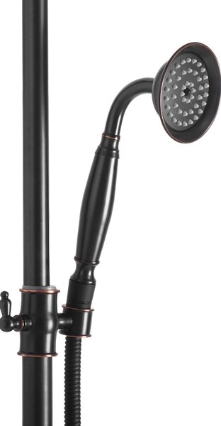 Shower set REA BERGAMO OLD BLACK