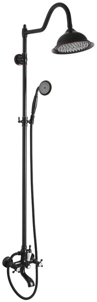 Shower set REA BERGAMO OLD BLACK