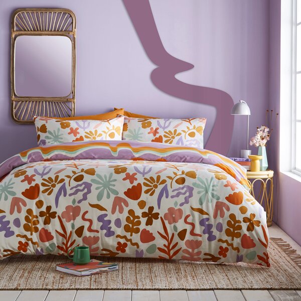 Furn Amelie Trending Floral Duvet Cover Bedding Set Multi