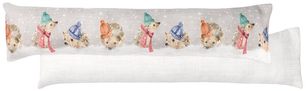 Snowy Hedges Watercolour Printed Draught Excluder Multi