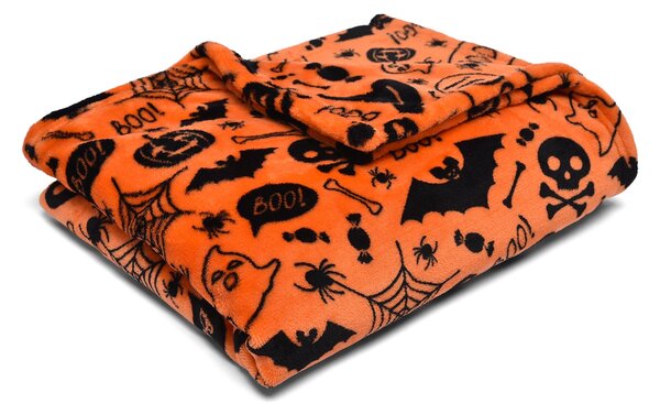 Boo 120cm x 150cm Throw Orange