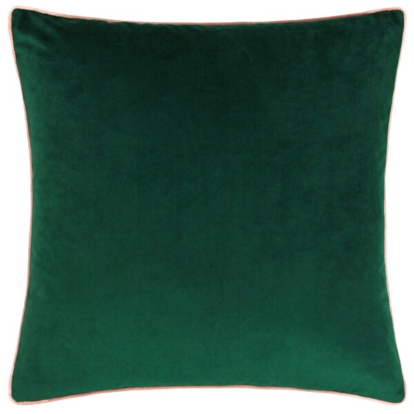 Meridian Velvet 55cm x 55cm Filled Cushion Emerald Blush