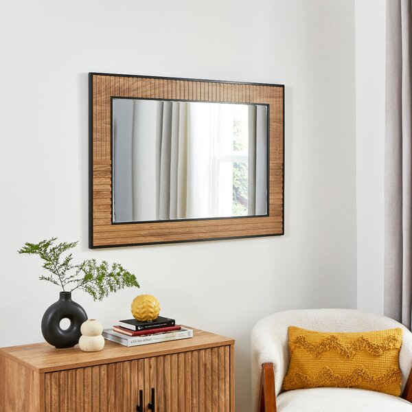 Bryant Over Mantel Wall Mirror Brown