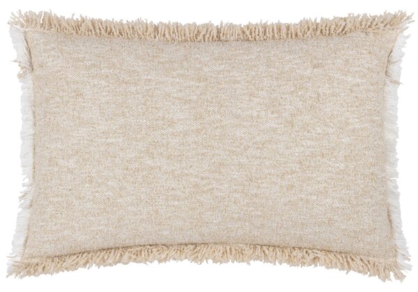 Yard Doze Woven Fringed 40cm x 60cm Filled Cushion Natural