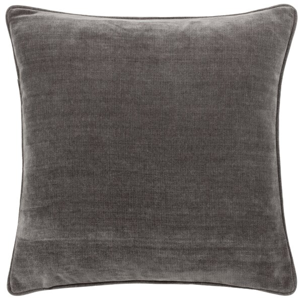 Heavy Chenille Reversible 50cm x 50cm Filled Cushion Charcoal