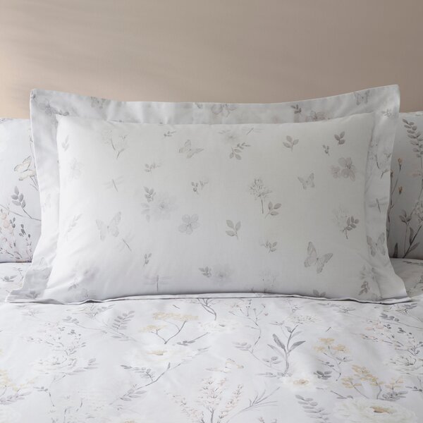Arabella Grey Oxford Pillowcase Grey