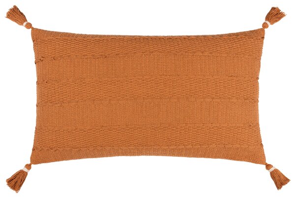 Caliche Tasselled 40cm x 60cm Filled Cushion Ginger