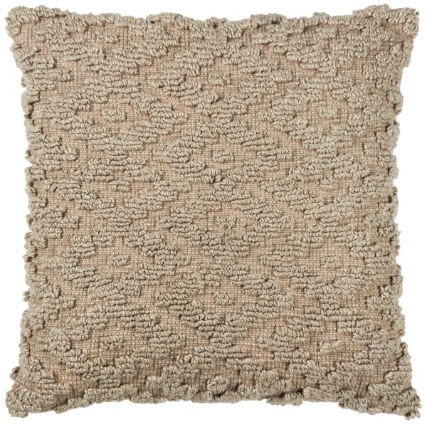 Yard Calvay Chunky Textured 50cm x 50cm Filled Cushion Taupe