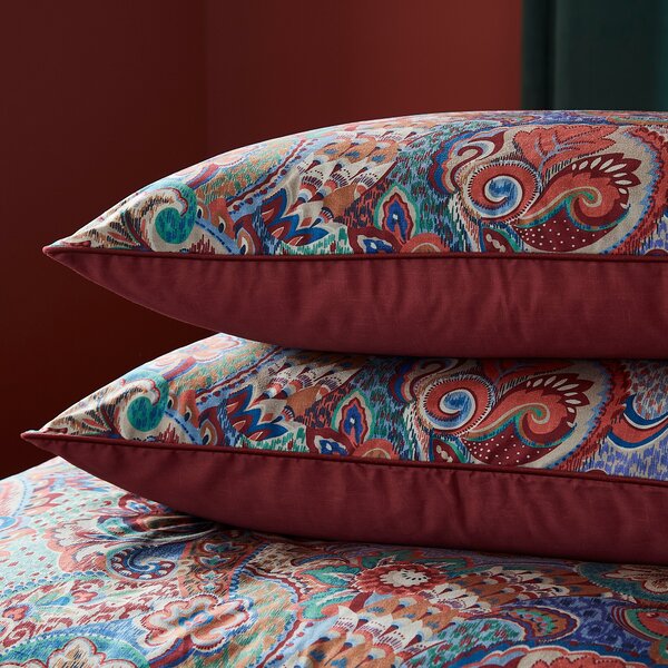 Dorma Persian Jewel Standard Pillowcase Pair Red