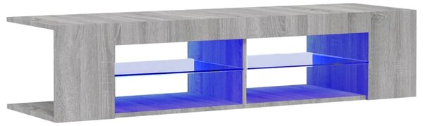 TV Cabinet with LED Lights Grey Sonoma 135x39x30 cm