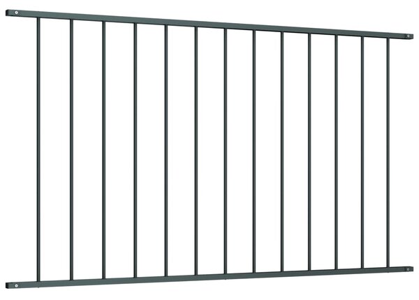 Fence Panel Powder-coated Steel 1.7x0.75 m Anthracite