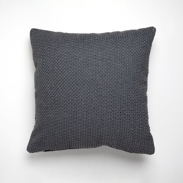 Basketweave Cushion Grey