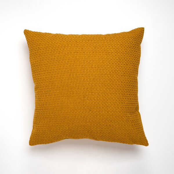 Basketweave Cushion Yellow
