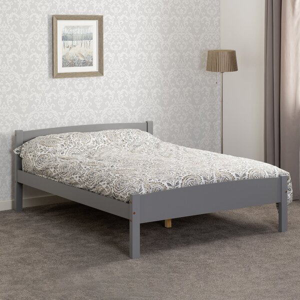 Amber Wooden Bed Grey