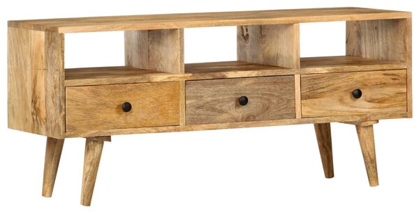 TV Cabinet 110x36x50 cm Solid Mango Wood