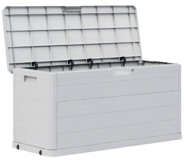 Garden Storage Box 280 L Light Grey