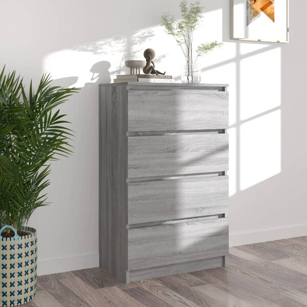 Sideboard Grey Sonoma 60x35x98.5 cm Engineered Wood