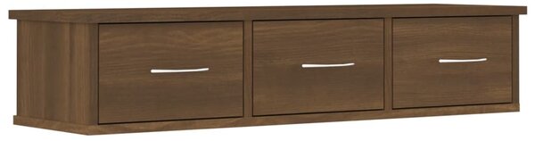 Wall Cabinet Brown Oak 88x26x18.5 cm Engineered Wood