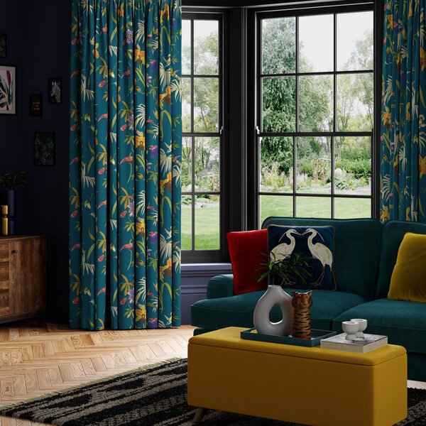 Maximalist Passion Made to Measure Curtains Passion Teal