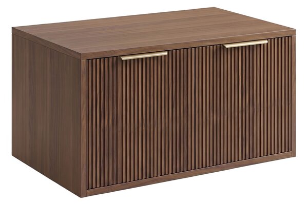 Bathroom vanity cabinet Rea Core 80cm Brown