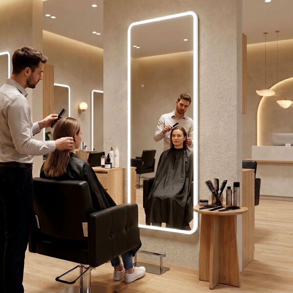 Mirror LED Classico 60x170cm White