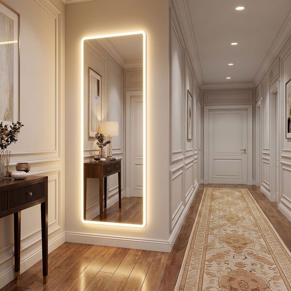 Mirror LED Classico 60x170cm White