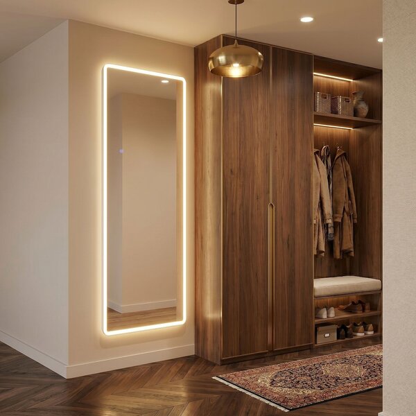Mirror LED Classico 60x170cm White