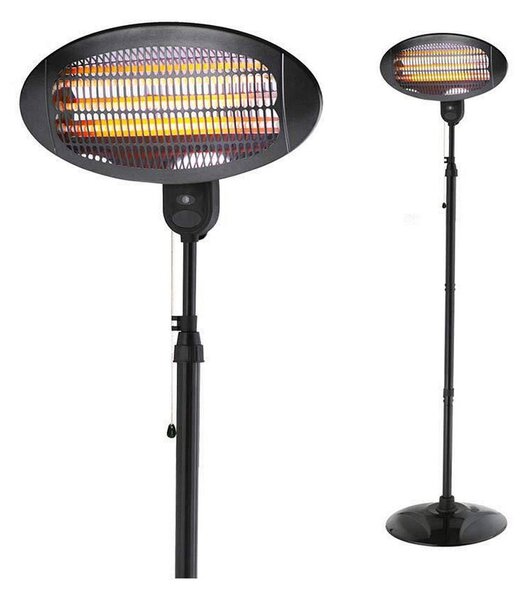 Quartz Heater EDM 07091 Black 2000 W