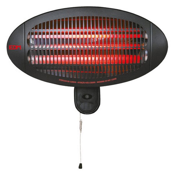 Quartz Heater EDM 07090 Black 2000 W